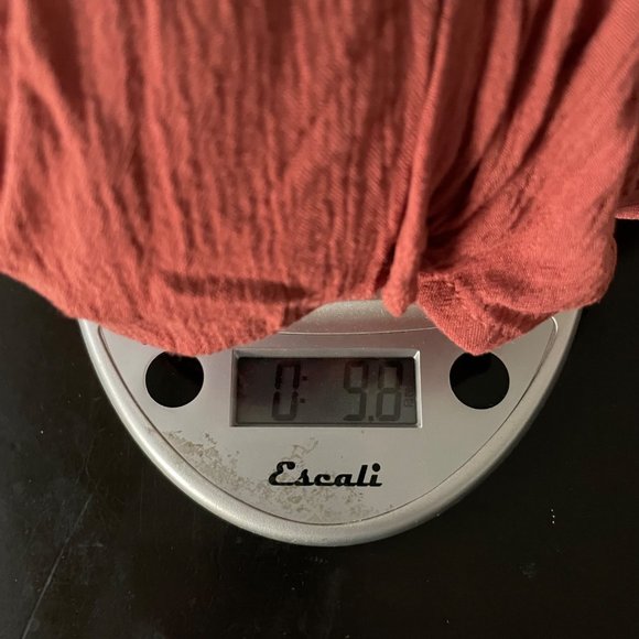 Knox Rose Peasant Boho Lace Peplum Tunic Cold Shoulder 3/4 Sleeves Mauve Size M - Picture 11 of 11